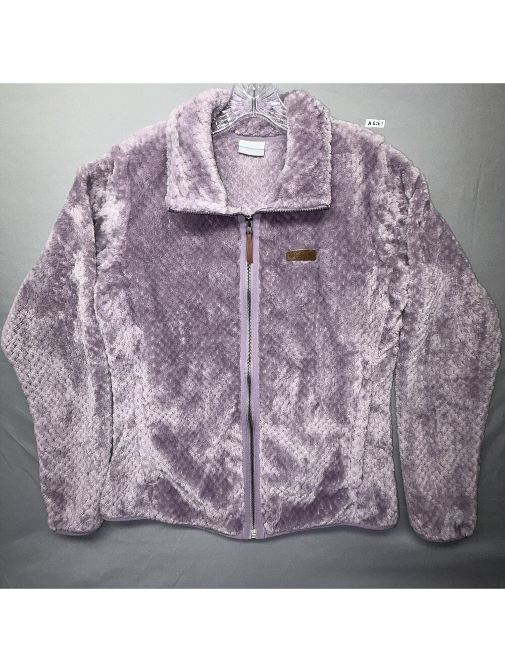 Columbia Fleece Jacket Womens Medium Purple Fire Side II Sherpa Full Zip